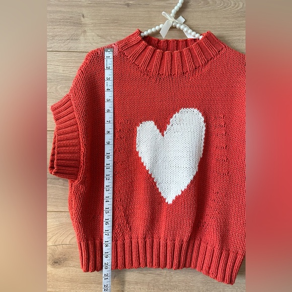 Anthropologie Sweater with White Heart - Picture 5 of 8